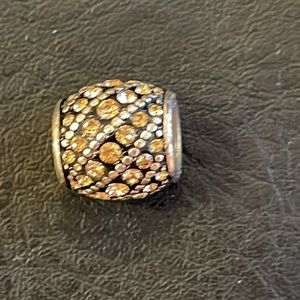 Brighton Bead with Yellow Crystals